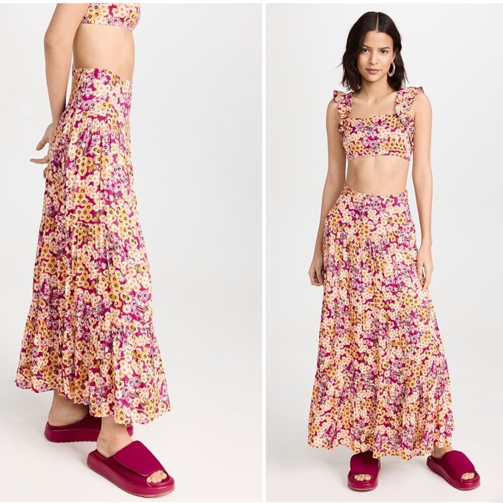2-piece Set Banjanan Cicely Skirt and Cropped Top Set, New, Size SML